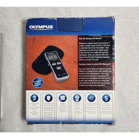 Olympus VN-6200 PC Digital Voice Recorder Tested Open Box Pre-owned - Picture 8 of 8